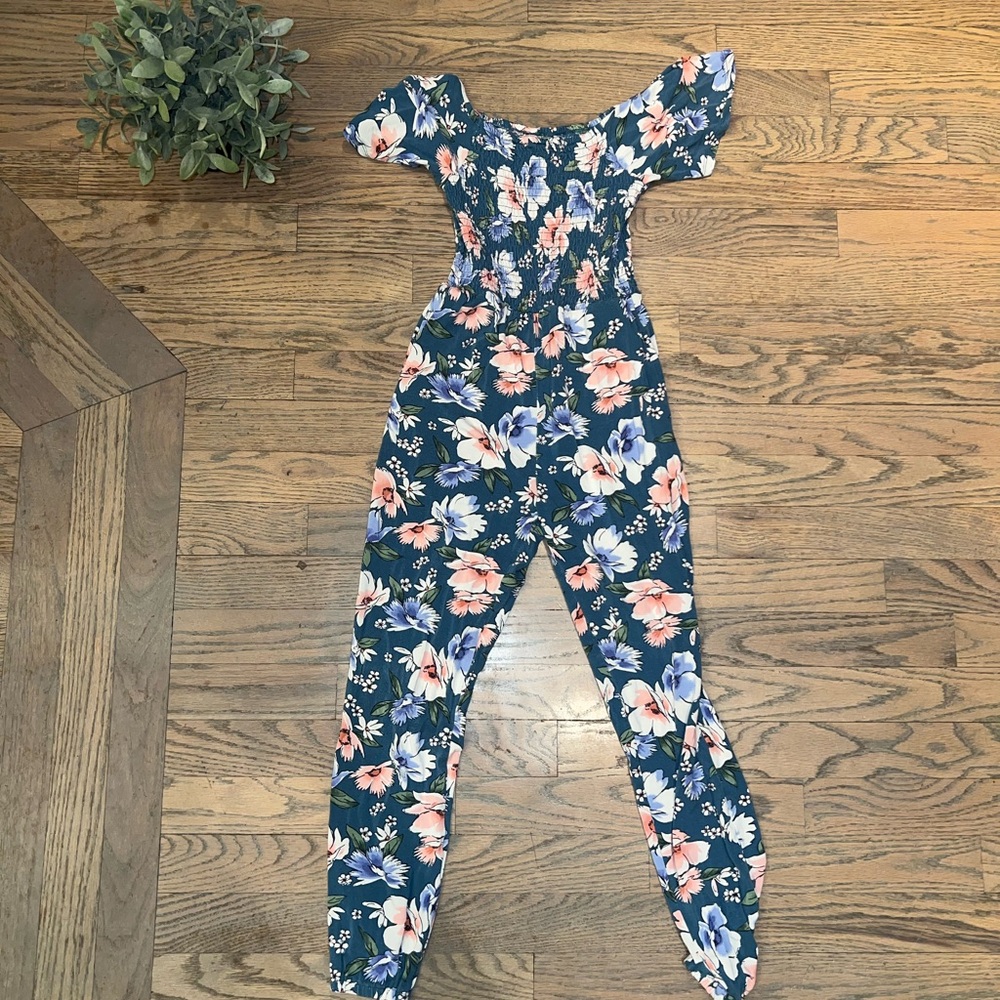 Girls floral pant jump suit